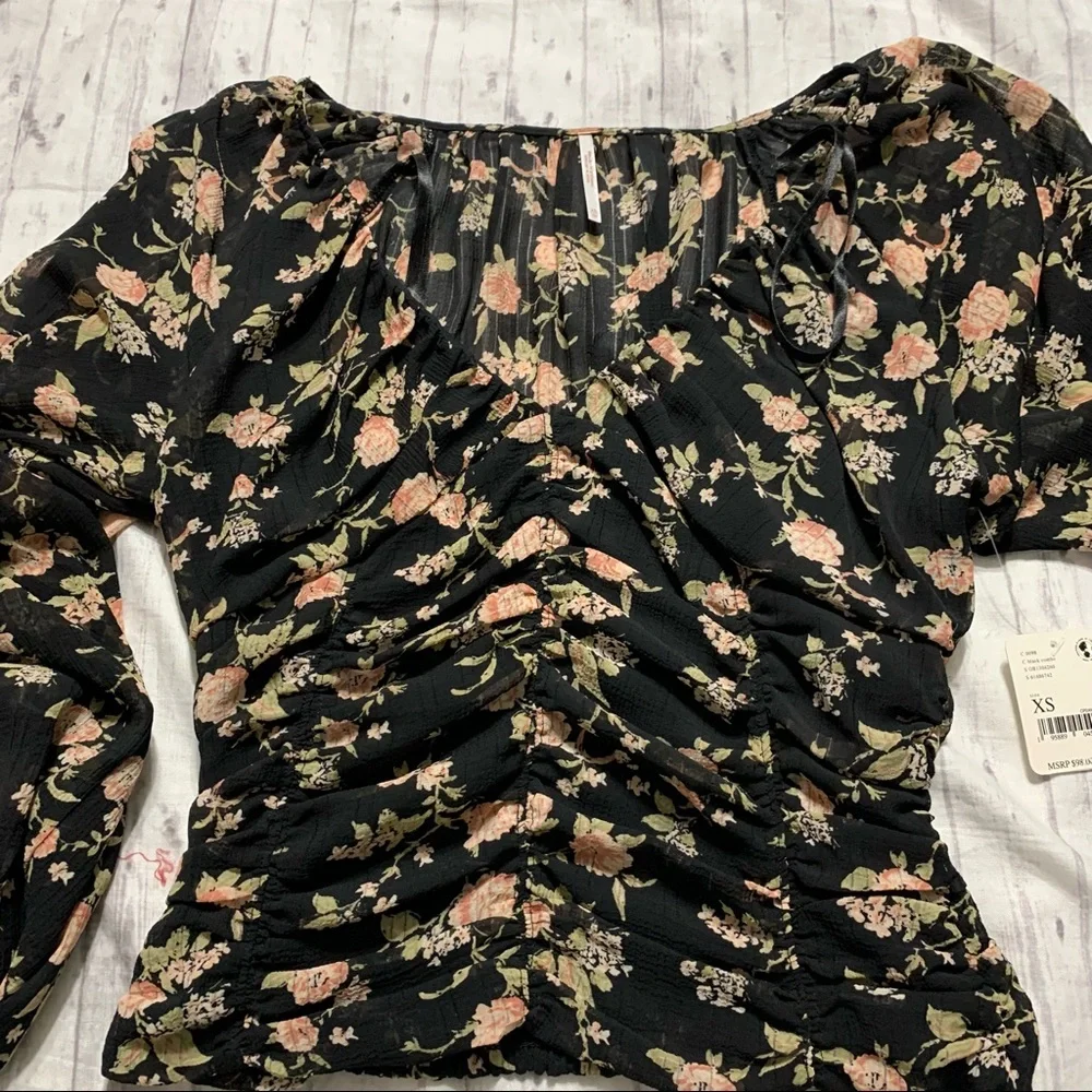 NWT Free People New Final Rose Blouse - Picture 8 of 9